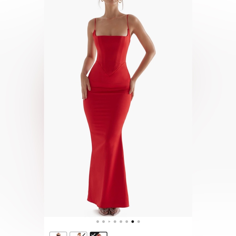 House of CB olivette corset maxi dress
